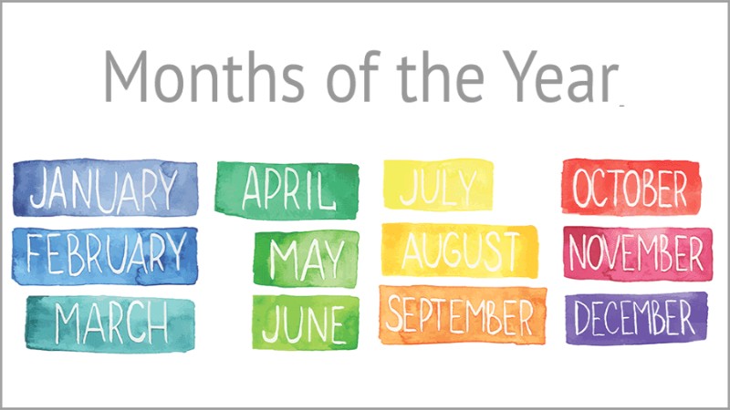 如何用英文表達“月份”- 12個月的英文和縮寫